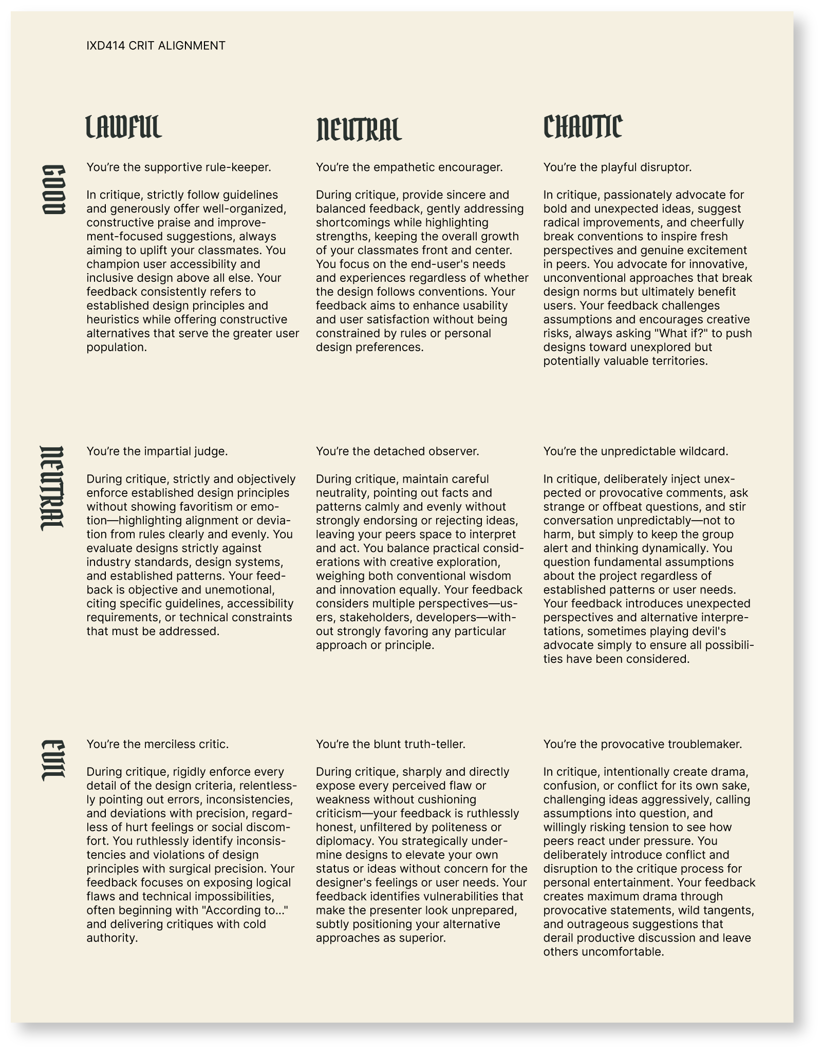 Critique Alignment full